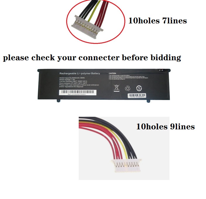 μπαταρία για 6970290P Microtech CoreBook R5 CB15SH3A 5000mAh 10PIN 7lines συμβιβάσιμος