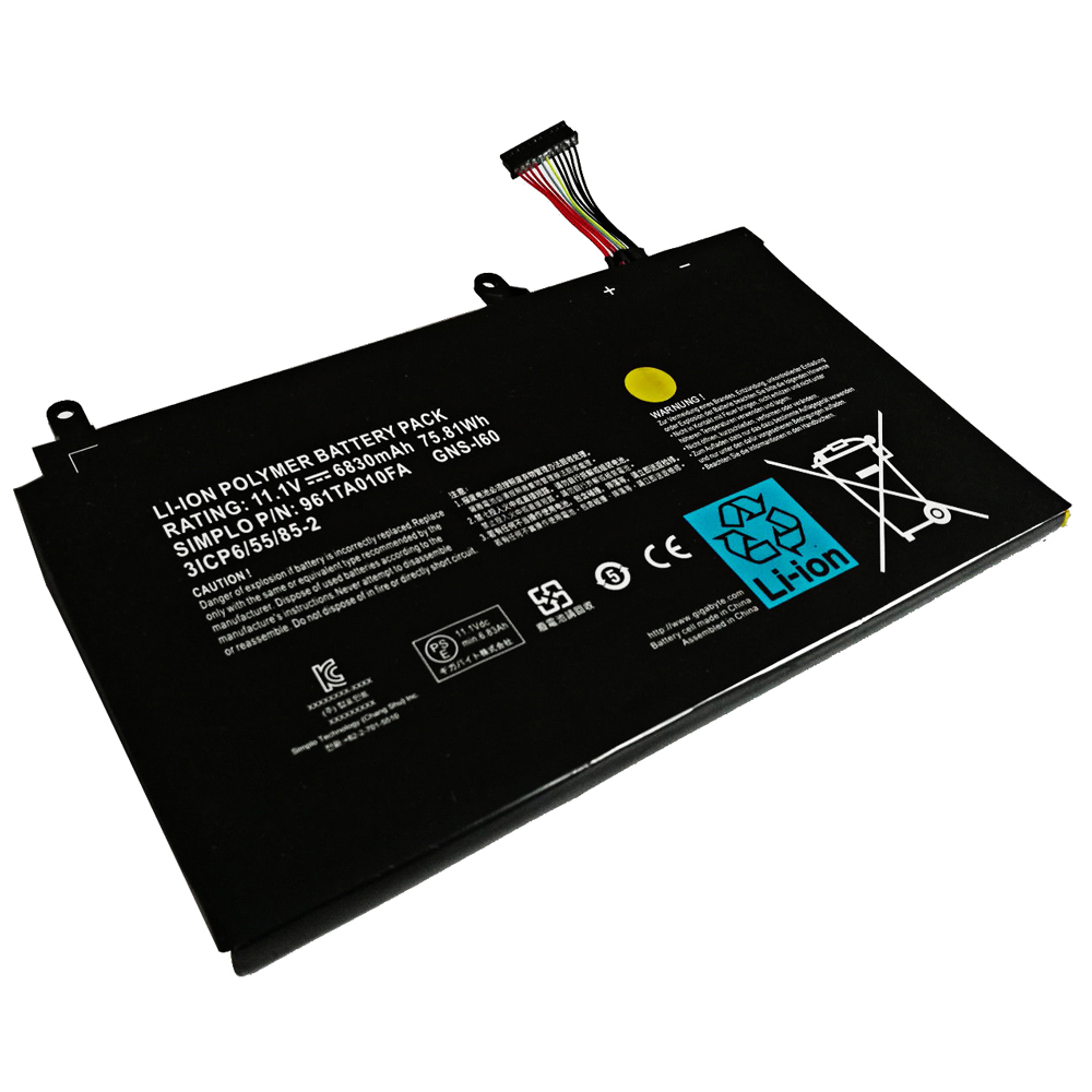 μπαταρία για GNS-I60 961TA010FA GIGABYTE P35 P35W V3 P37 P37W CF1 P35K συμβιβάσιμος - Πατήστε στην εικόνα για να κλείσει