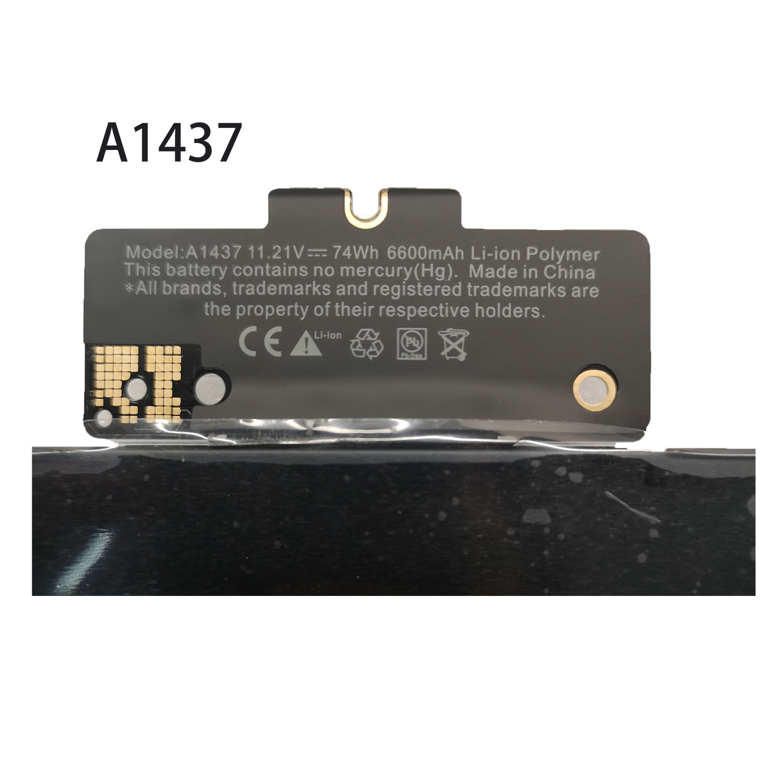 μπαταρία για A1437 Apple A1425 (Late 2012), Retina MD101 MD101LL/A συμβιβάσιμος