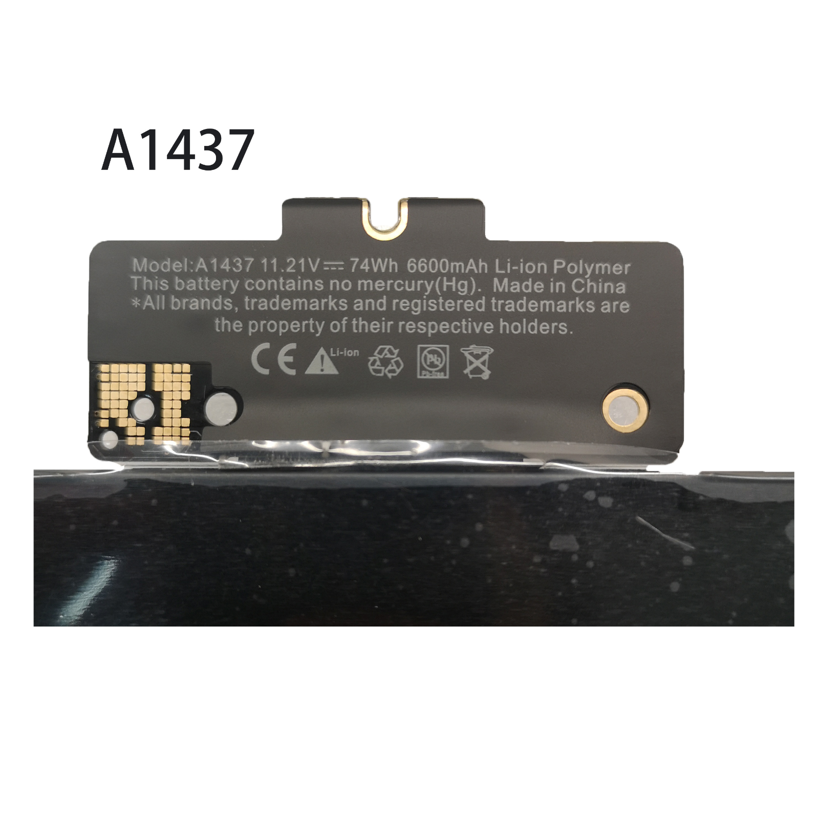 μπαταρία για A1437 Apple A1425 (Late 2012), Retina MD101 MD101LL/A συμβιβάσιμος - Πατήστε στην εικόνα για να κλείσει