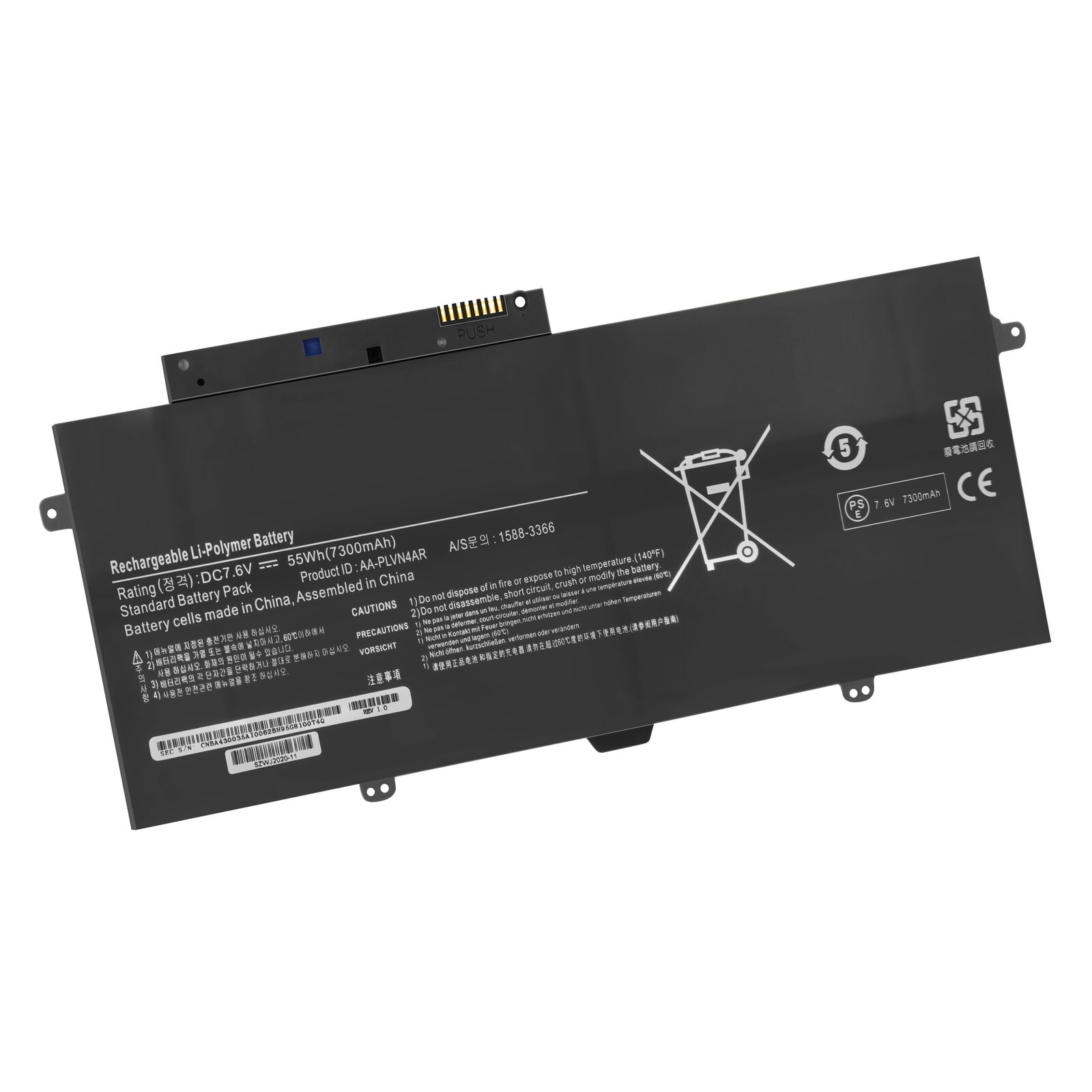 μπαταρία για Samsung Ativ Book 9 Plus, NP940X3G-K01DE, NP940X3G-K01NL συμβιβάσιμος