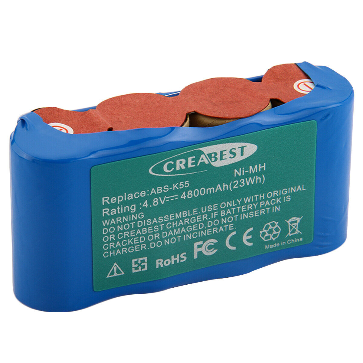 μπαταρία για 4.8AH 4800mAh Ni-MH Karcher Akkubesen K50 K85 ABS-K55 BF9900 συμβιβάσιμος