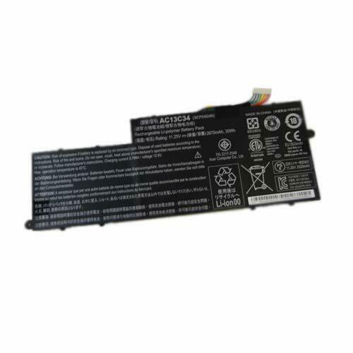 μπαταρία για 11.1V AC13C34 3ICP5/60/80 Acer Aspire V5-122P E3-111 112 V5-132P MS2377 συμβιβάσιμος - Πατήστε στην εικόνα για να κλείσει