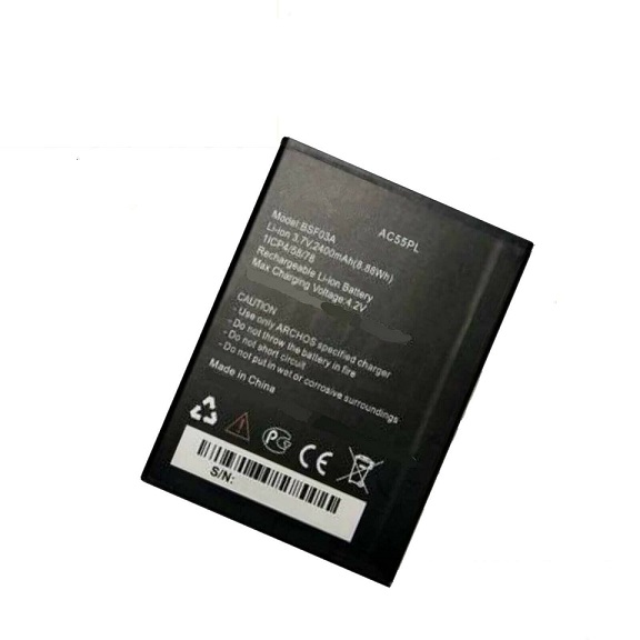 μπαταρία για AC55PL BSF03A ARCHOS 55 PLATINUM Handy Smartphone 2400mah συμβιβάσιμος