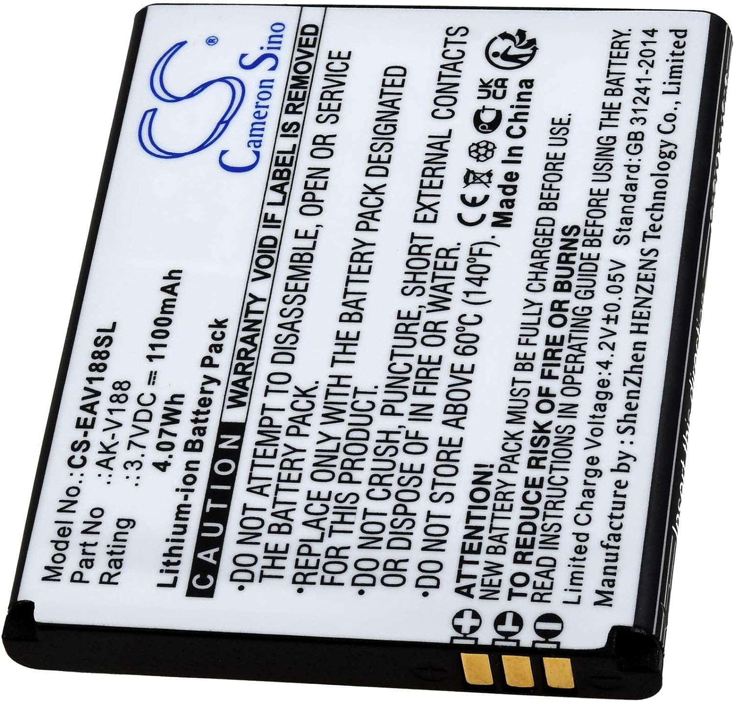 μπαταρία για 3,7V Li-Ion Emporia Touch Smart TouchSmart AK-V188 AKV188 συμβιβάσιμος
