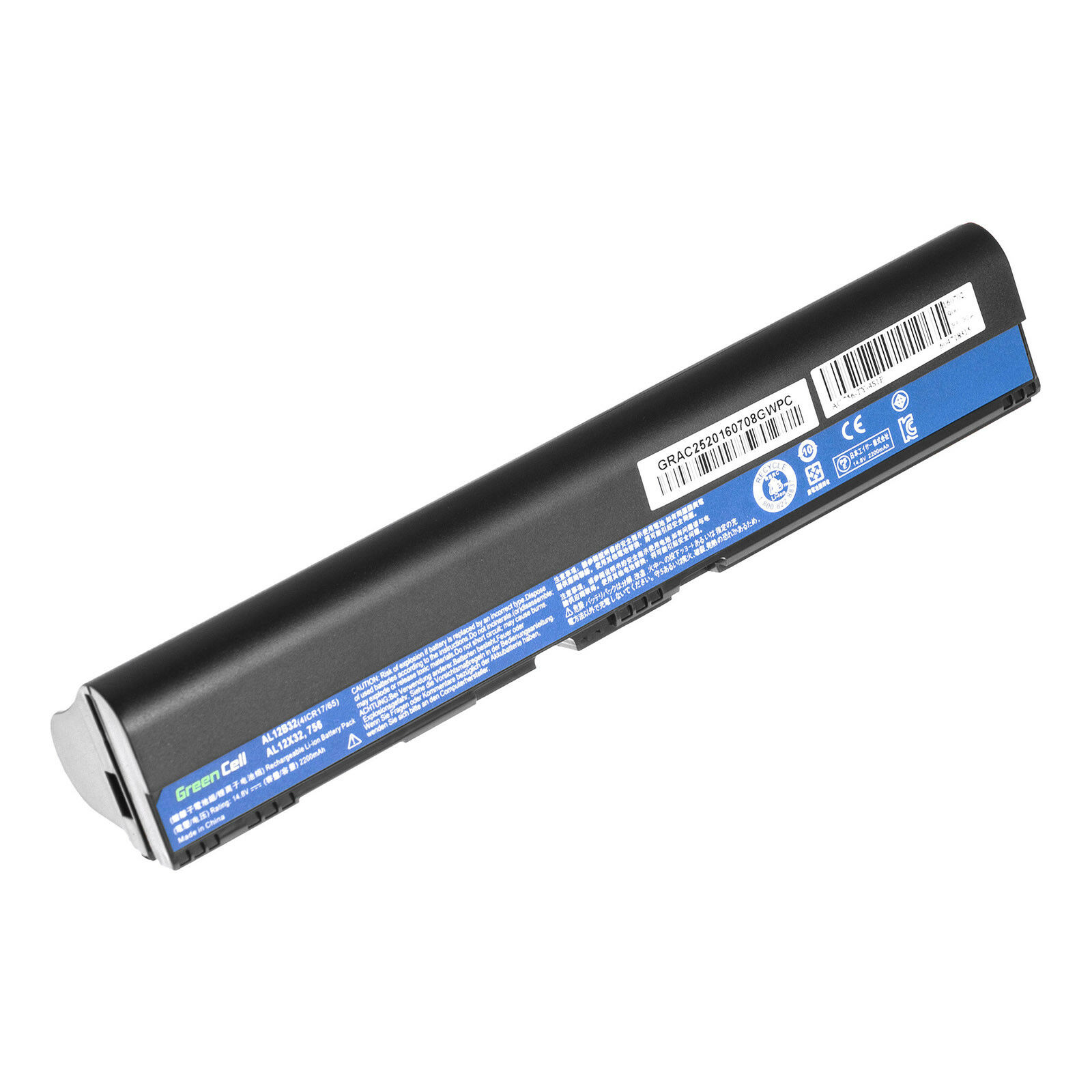 μπαταρία για 4400mah Acer Aspire One 726 756 V5-121 V5-131 V5-171 AL12A31 AL12B31 AL12B32(συμβιβάσιμος)