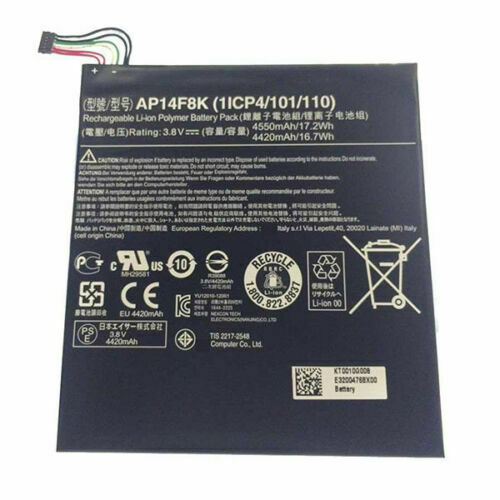 μπαταρία για AP14F8K 1ICP4/101/110 Acer Iconia Tab A1-850 B1-810 B1-820 W1-810 συμβιβάσιμος - Πατήστε στην εικόνα για να κλείσει