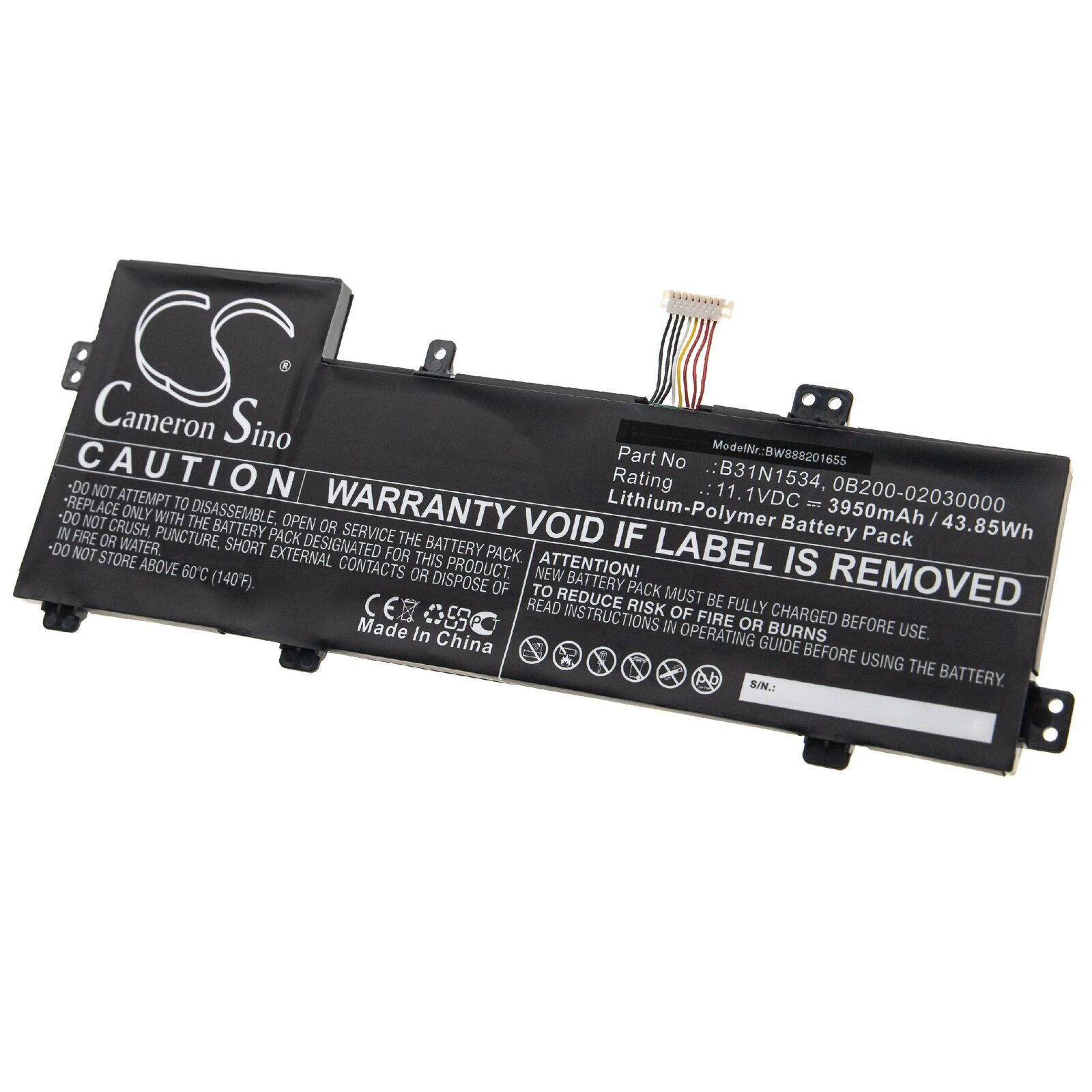 μπαταρία για Asus UX510UX UX510UX-CN020T-BE UX510UX-CN044T UX510 B31N1534 συμβιβάσιμος - Πατήστε στην εικόνα για να κλείσει