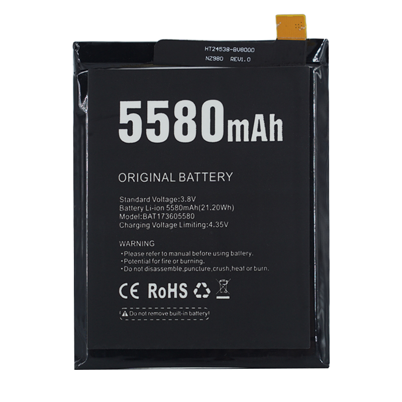 μπαταρία για DOOGEE S60, DOOGEE S60 LITE 5580mAh 3.8V συμβιβάσιμος