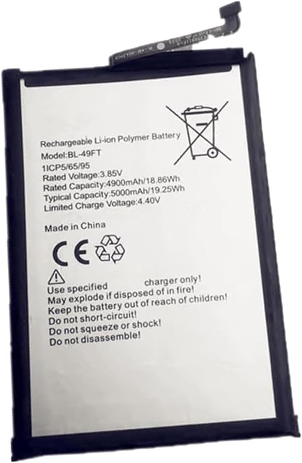 μπαταρία για 3.85V BL-49FT Infinix Hot 9 X655 X650/Tecno Hot8Lite συμβιβάσιμος