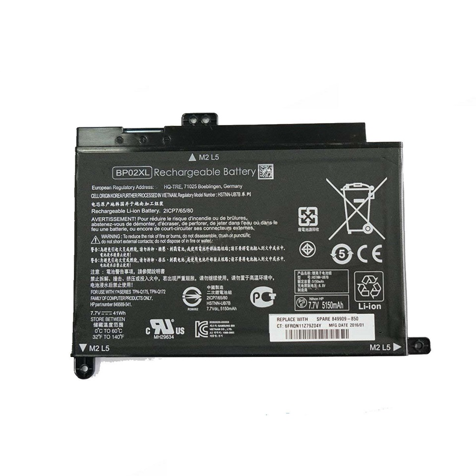 μπαταρία για HP BP02XL BP02041XL 849569-541 849909-850 TPN-Q175 TPN-Q172 849569-421 συμβιβάσιμος