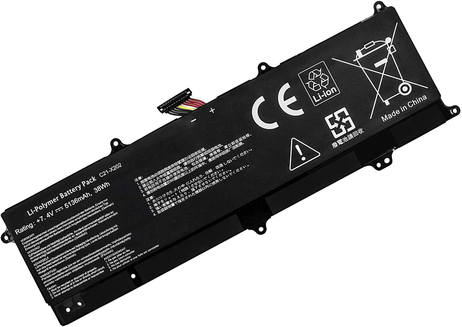 μπαταρία για Asus VivoBook X202 X202E Q200 S200E-CT182H συμβιβάσιμος μπαταρία για Asus VivoBook X202 X202E Q200 S200E-CT182H συμβιβάσιμος