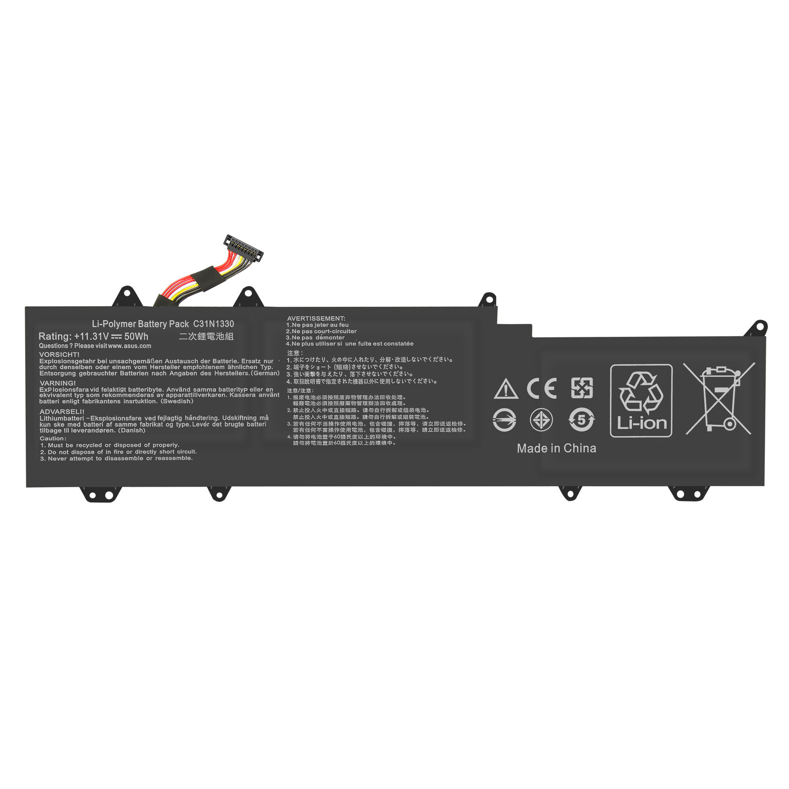 μπαταρία για Asus ZenBook UX32L UX32LA UX32LN C31N1330 C31Po95 4400mAh συμβιβάσιμος