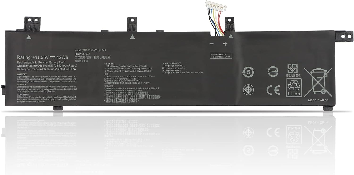 μπαταρία για C31N1843 Asus VivoBook S14 S15 X532FLC S4333 EB025T EB055T EB064T S532FA-DB55 S532FA-DH55 συμβιβάσιμος