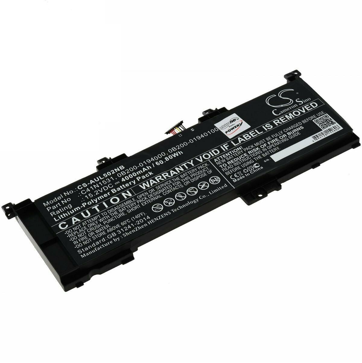 μπαταρία για Asus GL502VY-DS71 GL502VY-DS74 Rog GL502VS GL502VT Rog Strix GL502VS C41N1531 0B200-01940100 συμβιβάσιμος