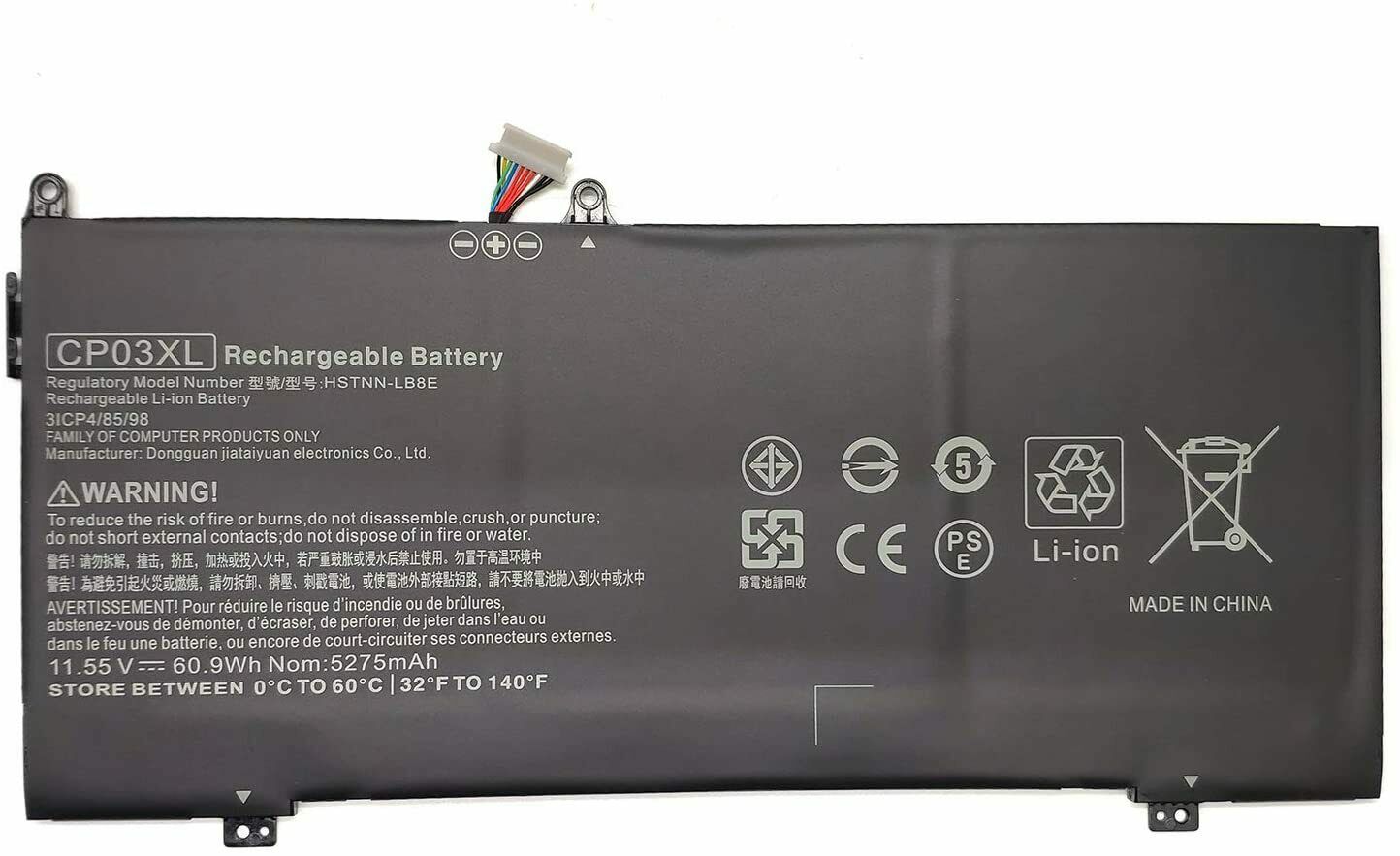 μπαταρία για CP03XL HP Specter X360 13 929066-421 929072-855 TPN-Q199 HSTNN-LB8E συμβιβάσιμος