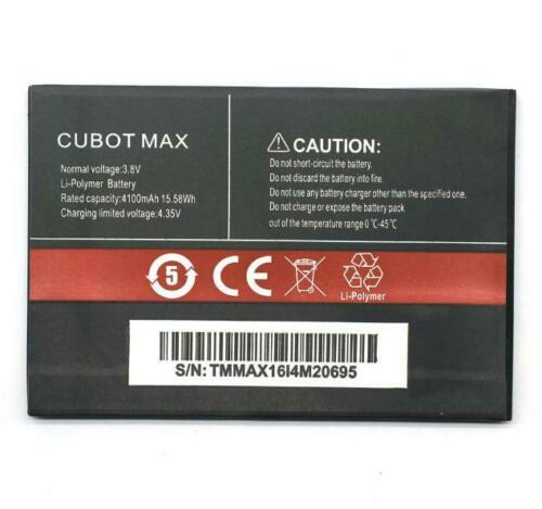 μπαταρία για 4100MAH Cubot Max Smartphone 3.8V συμβιβάσιμος