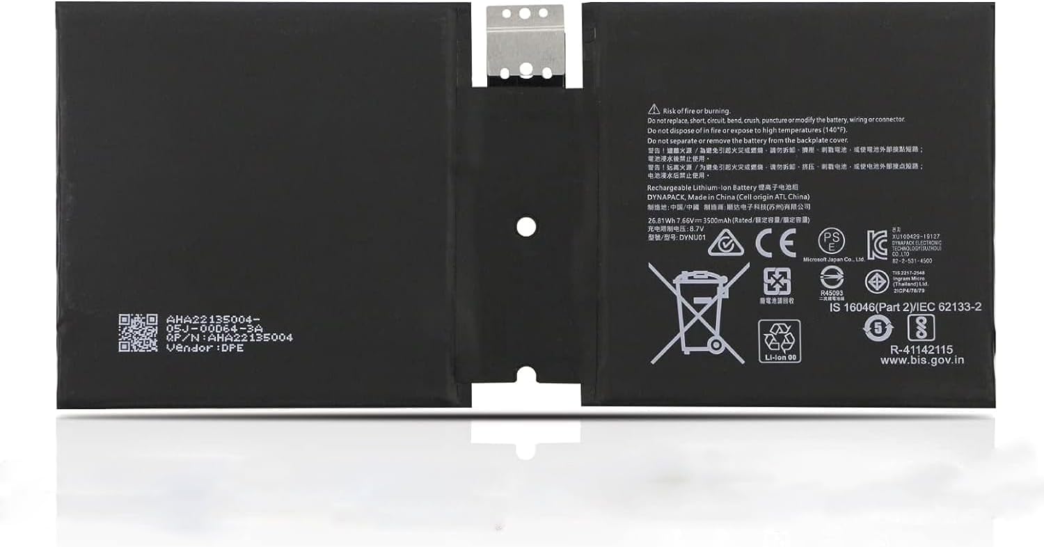μπαταρία για Microsoft Surface 1927 Go 2 3500mAh 7,6V συμβιβάσιμος