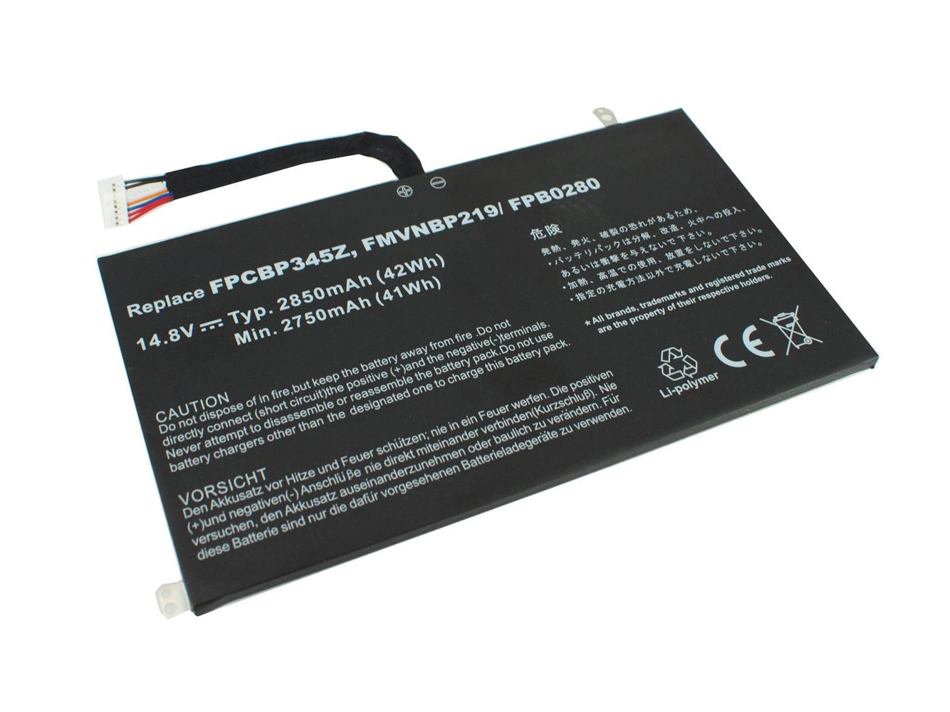 μπαταρία για 2850mAh Fujitsu UH572 FMVNBP219 FPB0280 FPCBP345Z συμβιβάσιμος