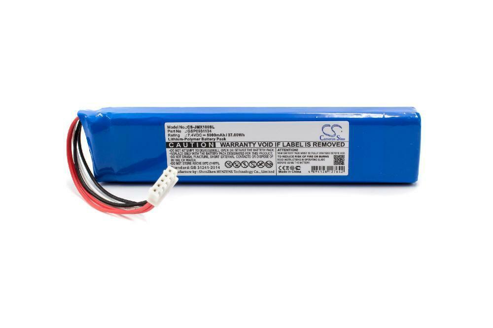 μπαταρία για 7,4V 5000mAh Li-Po JBL Xtreme 1 I,JBLXTREME ,GSP0931134 συμβιβάσιμος - Πατήστε στην εικόνα για να κλείσει