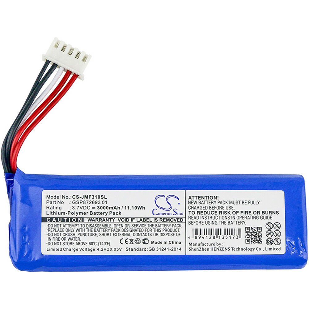 μπαταρία για 3,7V Li-Poly JBL Flip 4 Special Edition GSP872693 01-3000mAh συμβιβάσιμος