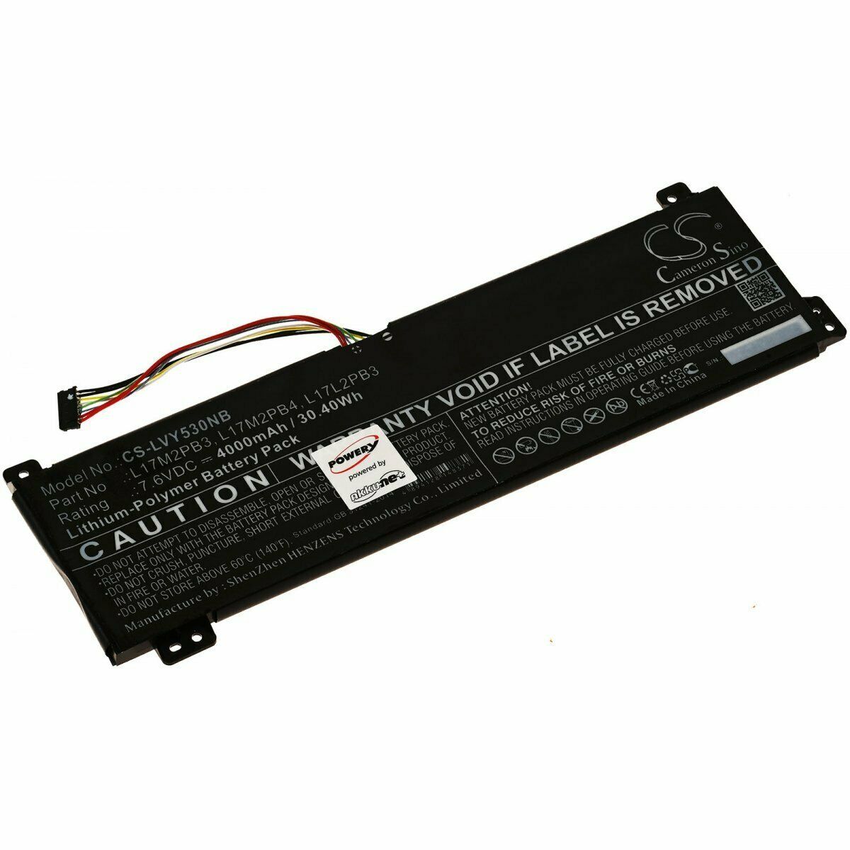 μπαταρία για L17L2PB3 7,6V Lenovo V330-15IKB M:81AX V530-14 15 συμβιβάσιμος μπαταρία για L17L2PB3 7,6V Lenovo V330-15IKB M:81AX V530-14 15 συμβιβάσιμος