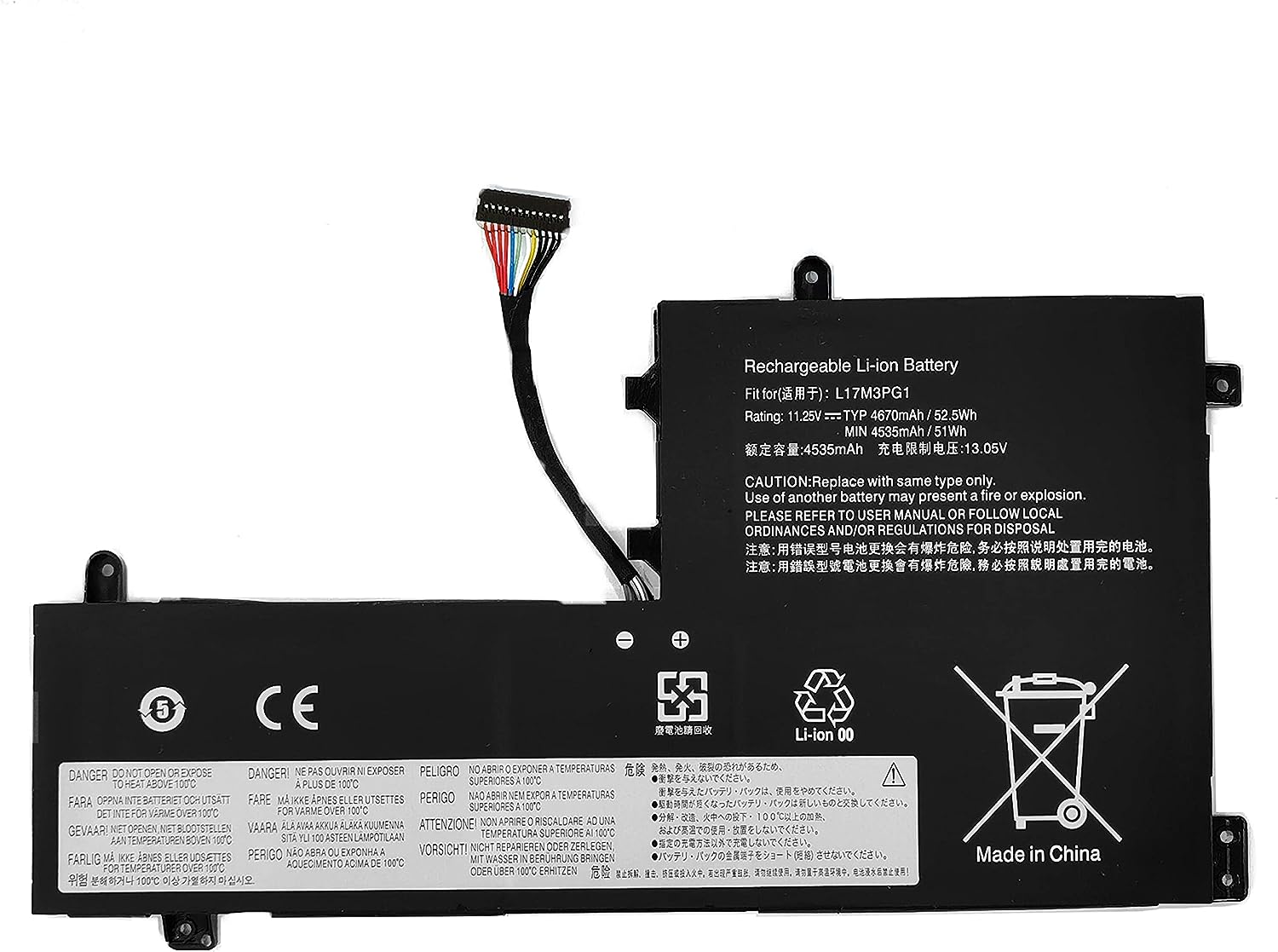μπαταρία για 11.25V L17M3PG3 L17M3PG1 Lenovo Y530 Y530-15ICH Y7000 Y7000P SB10W6711 συμβιβάσιμος μπαταρία για 11.25V L17M3PG3 L17M3PG1 Lenovo Y530 Y530-15ICH Y7000 Y7000P SB10W6711 συμβιβάσιμος