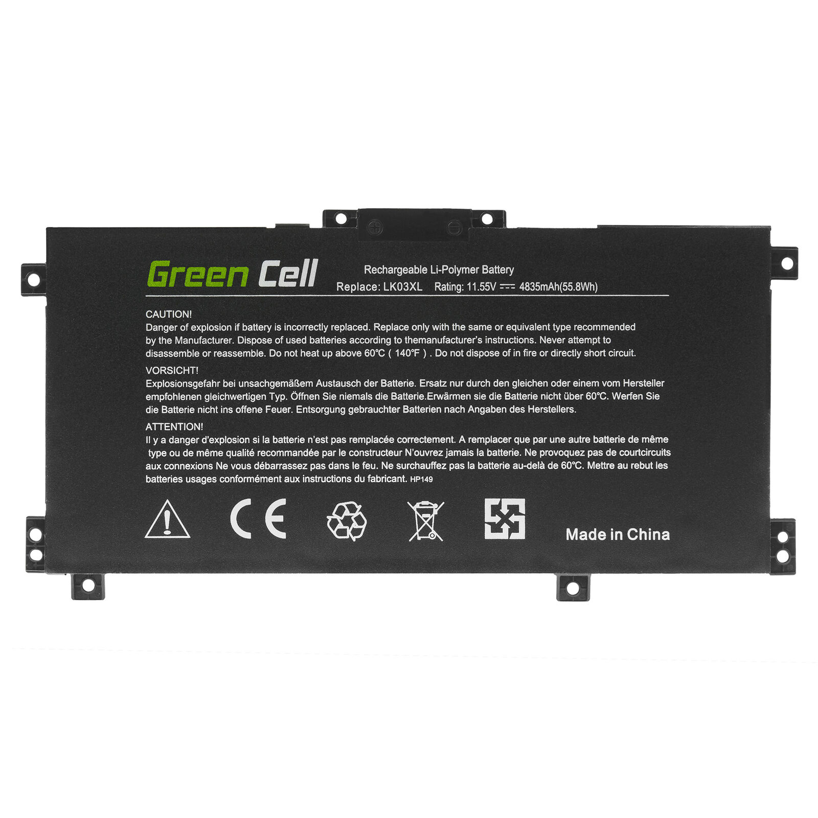 μπαταρία για HP Envy 17-BW0001UR 17-BW0002NB 17-BW0002NG 17-BW0002NW συμβιβάσιμος