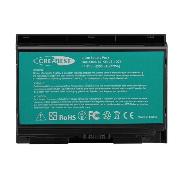 μπαταρία για CLEVO K780E X811 P157SMBAT-8 6-87-P157S-4273 4ICR18/65-2 συμβιβάσιμος