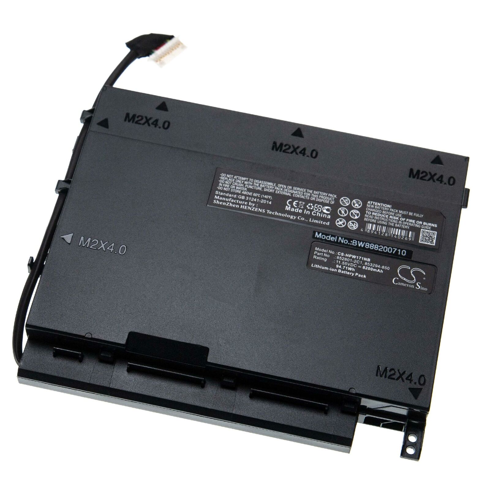 μπαταρία για HP Omen 17-W217NG 11.55V 8290mAh συμβιβάσιμος - Πατήστε στην εικόνα για να κλείσει