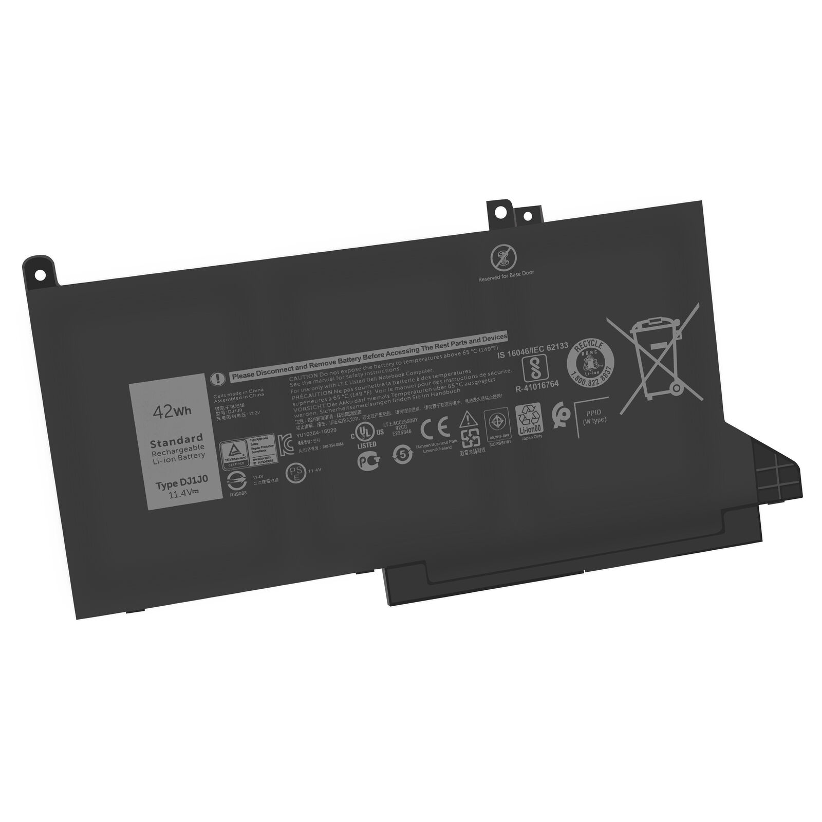 μπαταρία για 11.4V 42WH DJ1J0 PGFX4 9W9MX 451-BBZB Dell Latitude E7480 E7490 7280 συμβιβάσιμος