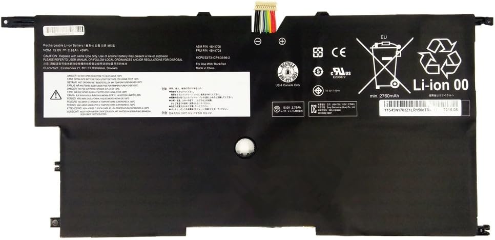 μπαταρία για Lenovo 15V 45Wh 00HW002 00HW003 45N1700 45N1701 45N1702 45N1703 SB10F46440 SB10F46441 συμβιβάσιμος