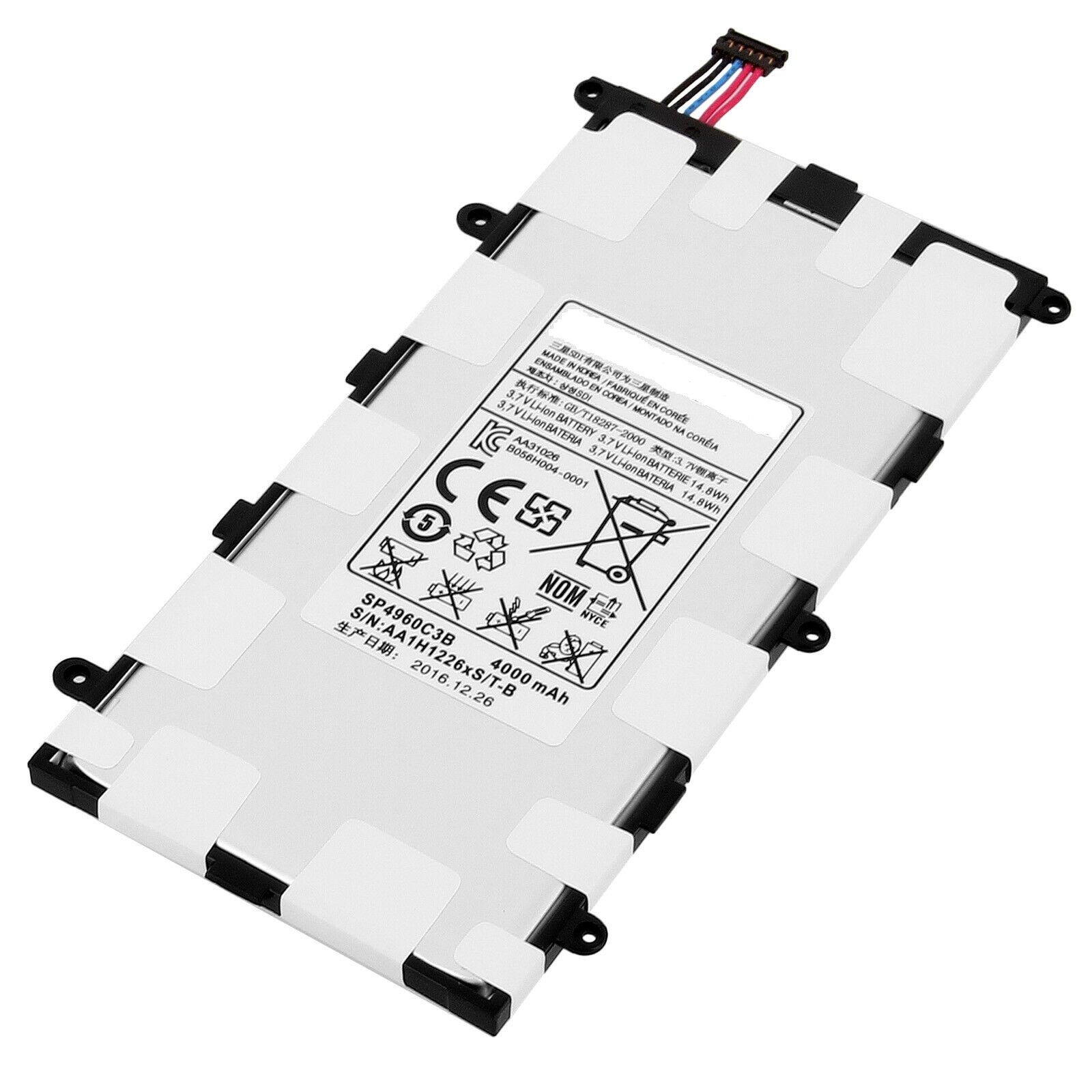 μπαταρία για SP4960C3B Samsung Galaxy Tab 2 7.0 P3100, Tab 7.0 Plus 4000mAh 3.7V συμβιβάσιμος