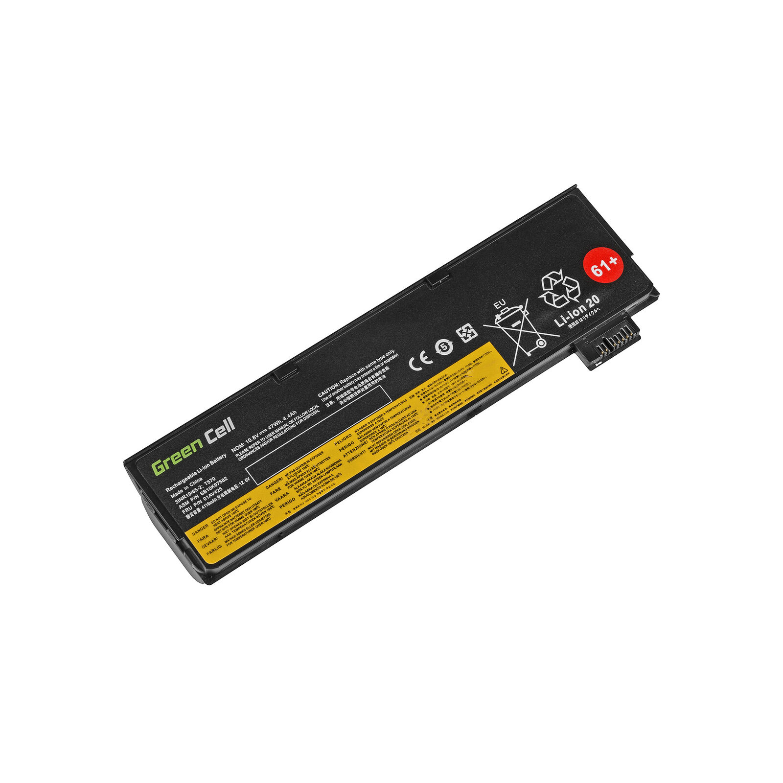 μπαταρία για Lenovo ThinkPad T570 20H9 20HA 20JW 20JX 4400mAh συμβιβάσιμος - Πατήστε στην εικόνα για να κλείσει