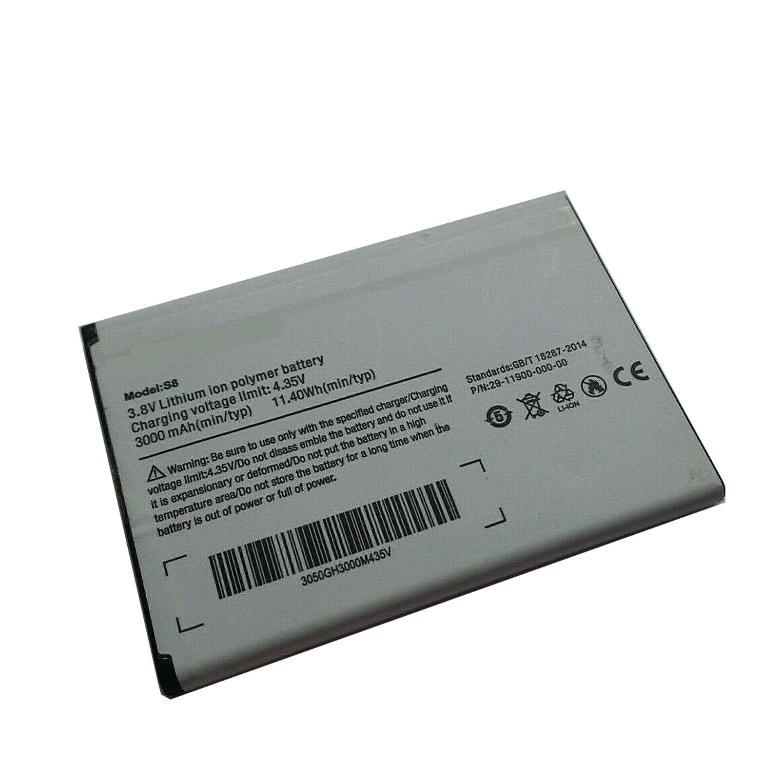Ulefone S8,Ulefone S8 Pro 3000mAh 3,8V 11.4Wh Li-Polymer μπαταρία (εικόνα για) Ulefone S8,Ulefone S8 Pro 3000mAh 3,8V 11.4Wh Li-Polymer μπαταρία