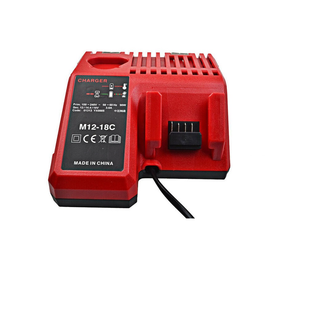 Φορτιστής για milwaukee M18 18V RED Li-ion tool μπαταρία - Πατήστε στην εικόνα για να κλείσει